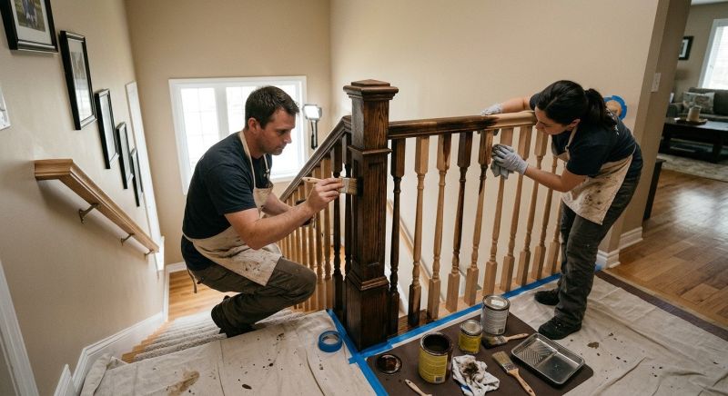 Banister Painting in Wilmington, NC