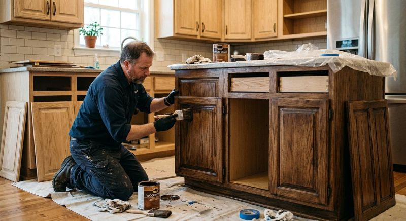 Cabinet Staining Service in Carmel, IN