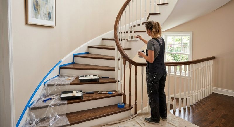 Interior Steps Painting in Wilmington, NC