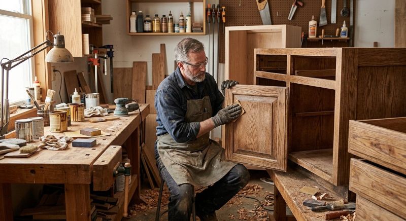 Wood Cabinet Refinishing in Lafayette, IN