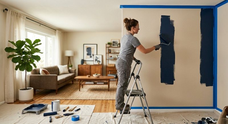 Accent Wall Painting in Kansas City, KS