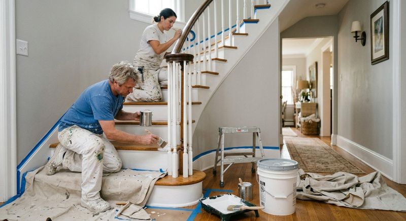 Banister Painting in Waco, TX