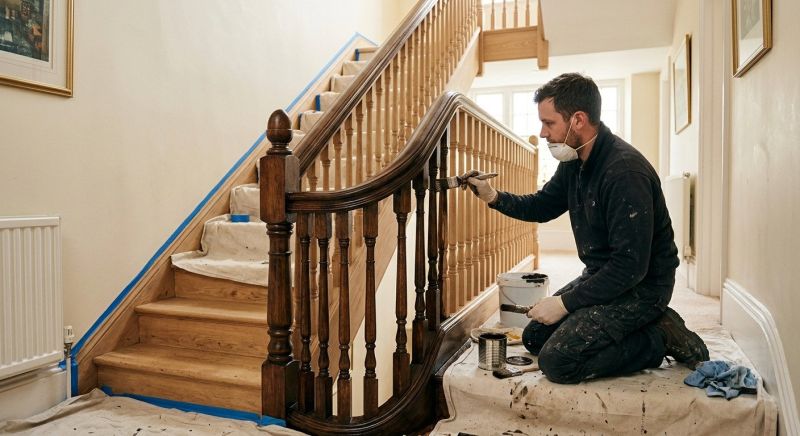 Banister Painting in Kansas City, KS