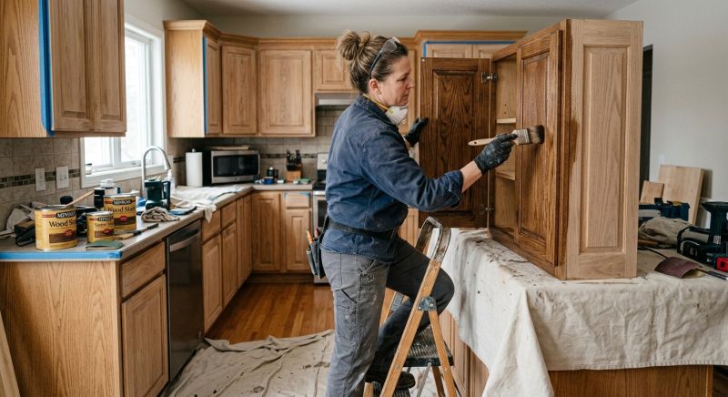 Cabinet Staining Service in Dayton, OH