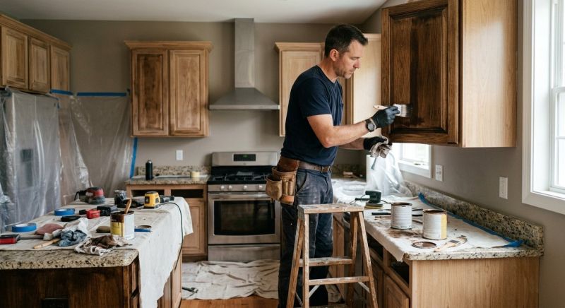 Cabinet Staining Service in Cincinnati, OH