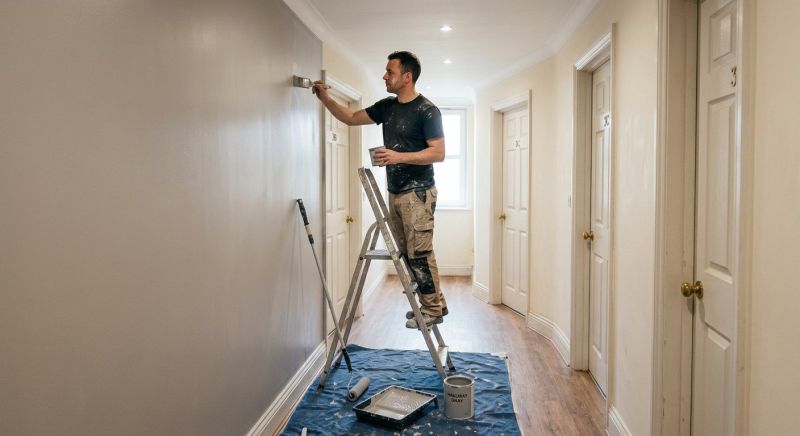 Chair Rail Painting in Waco, TX