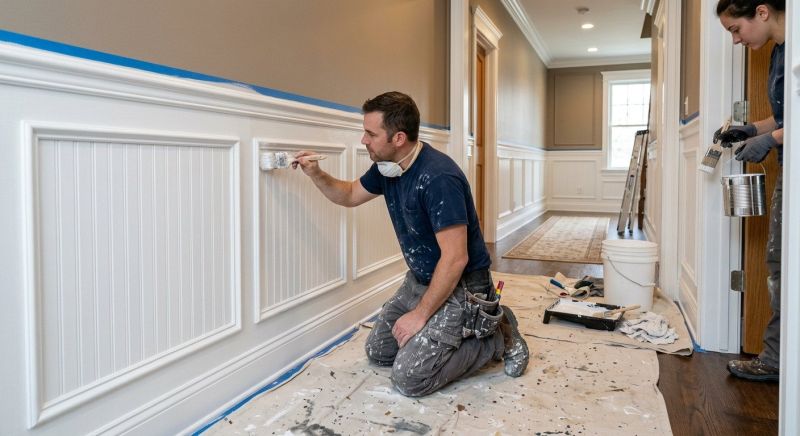 Chair Rail Painting in Wilmington, NC