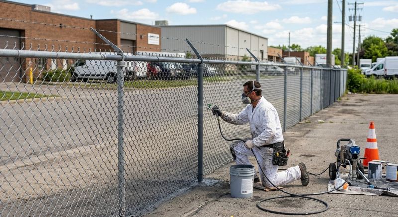 Commercial Fence Painting in Waco, TX