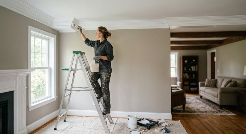 Crown Molding Painting in Waco, TX