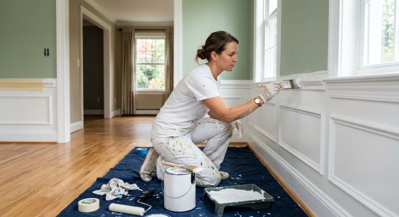Crown Molding Painting in Wilmington, NC