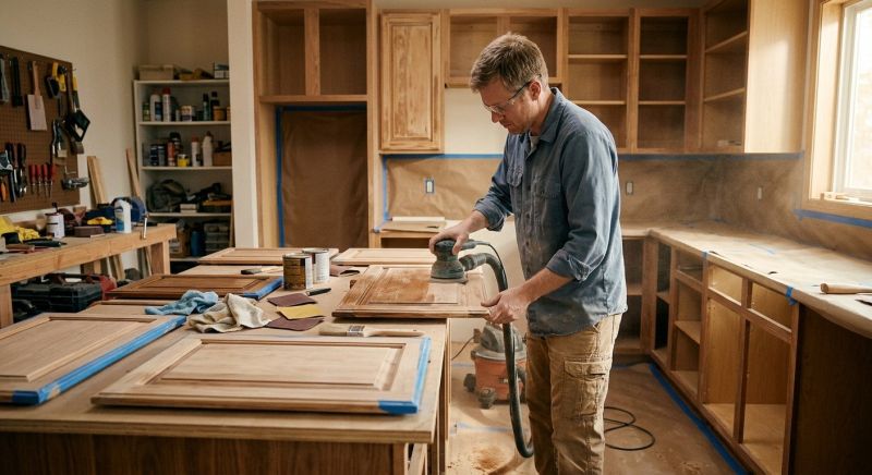 Cupboard Refinishing in Bloomington, IN