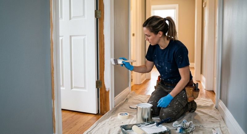 Entertainment Center Painting in Waco, TX