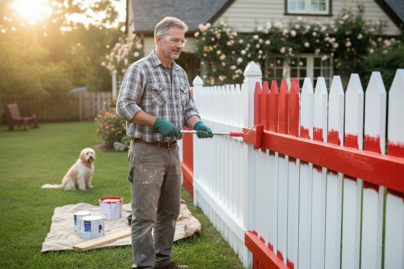 Horse Fence Painting in Waco, TX