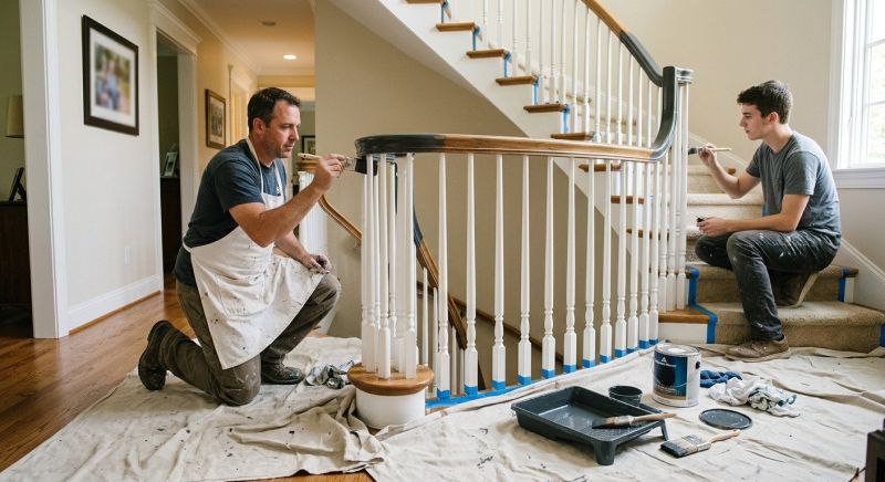 Interior Steps Painting in Wilmington, NC