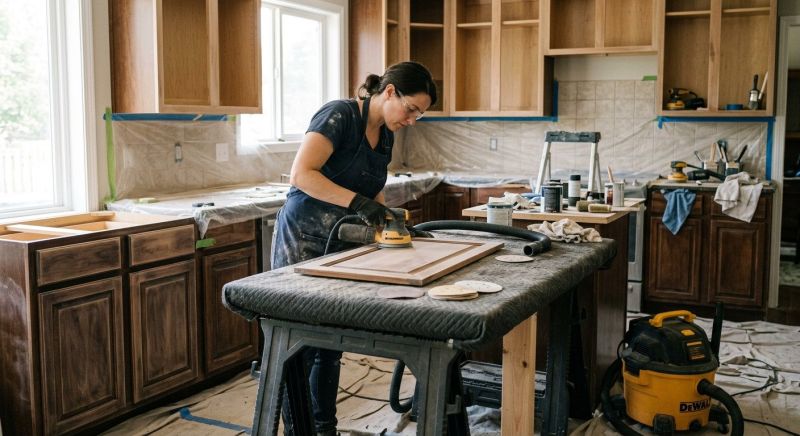 Kitchen Cabinet Refinishing in Terre Haute, IN