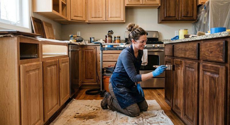 Kitchen Cabinet Refinishing in Bloomington, IN