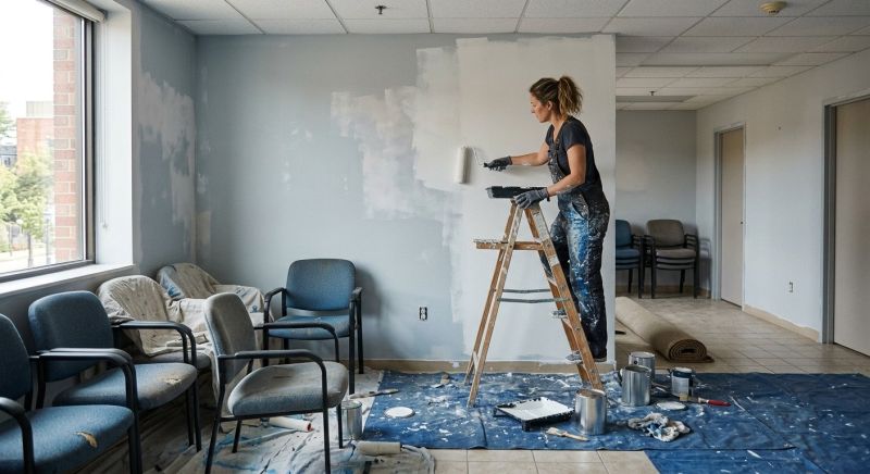 Reception Area Painting in Longmont, CO