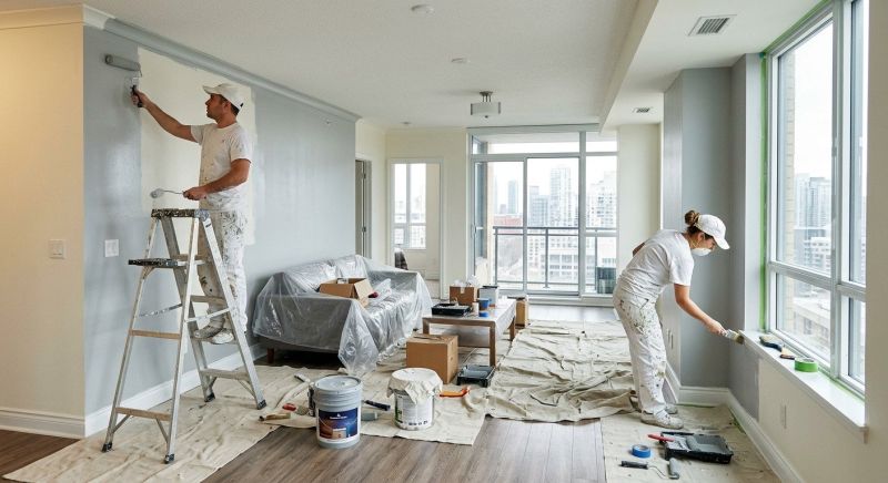 Townhouse Interior Painting in Wilmington, NC