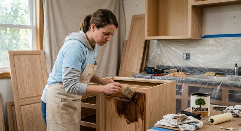 Wood Cabinet Refinishing in Bloomington, IN