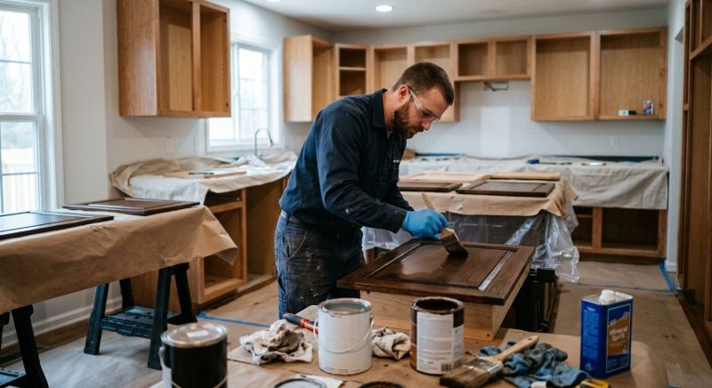 Wood Cabinet Staining in Cincinnati, OH